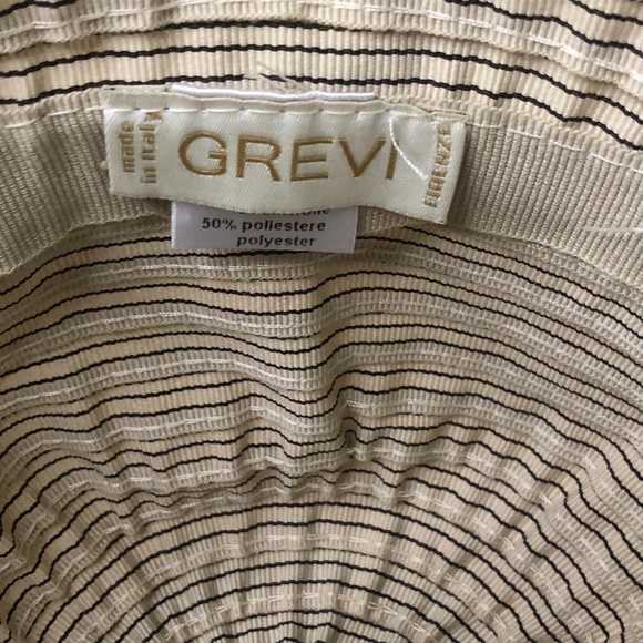 NWOT Grevi Multicolor Striped Cotton Blend Hat